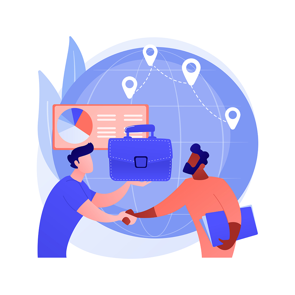 Chatbot customer service abstract concept vector illustration.