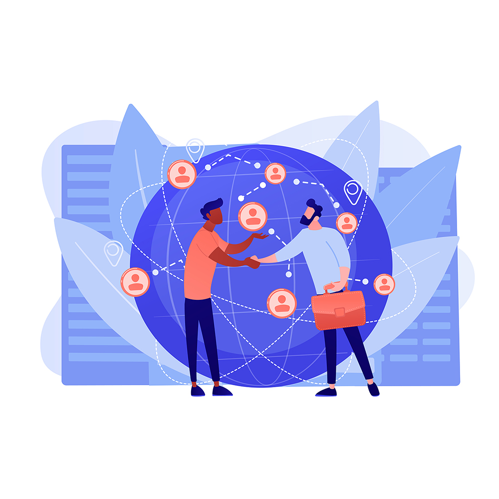 International business concept vector illustration.